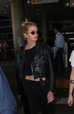 STELLA MAXWELL and KRISTEN STEWART at LAX Airport in Los Angeles 07/20/2019