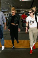 STELLA MAXWELL and KRISTEN STEWART at LAX Airport in Los Angeles 07/20/2019