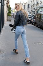 STELLA MAXWELL in Denim Out and About in Paris 07/01/2019
