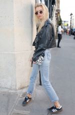 STELLA MAXWELL in Denim Out and About in Paris 07/01/2019