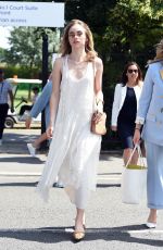 SUKI WATERHOUSE Arrives at Wimbledon Tennis Championships in London 07/11/2019
