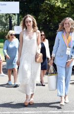 SUKI WATERHOUSE Arrives at Wimbledon Tennis Championships in London 07/11/2019