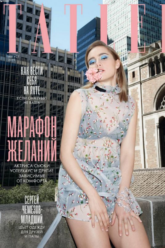 SUKI WATERHOUSE in Tatler Magazine, Russia August 2019