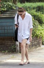 SURANNE JONES Out and About in London 07/24/2019