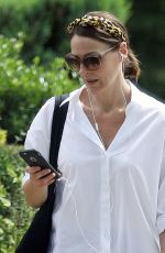 SURANNE JONES Out and About in London 07/24/2019
