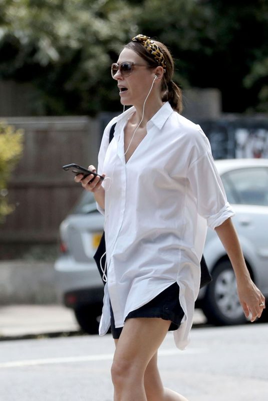 SURANNE JONES Out and About in London 07/24/2019