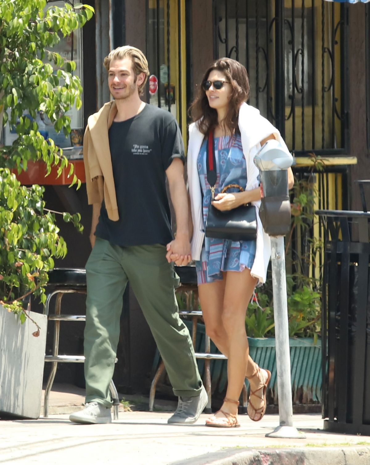 SUSIE ABROMEIT and Andrew Garfield Out in Los Angeles 07/09/2019.