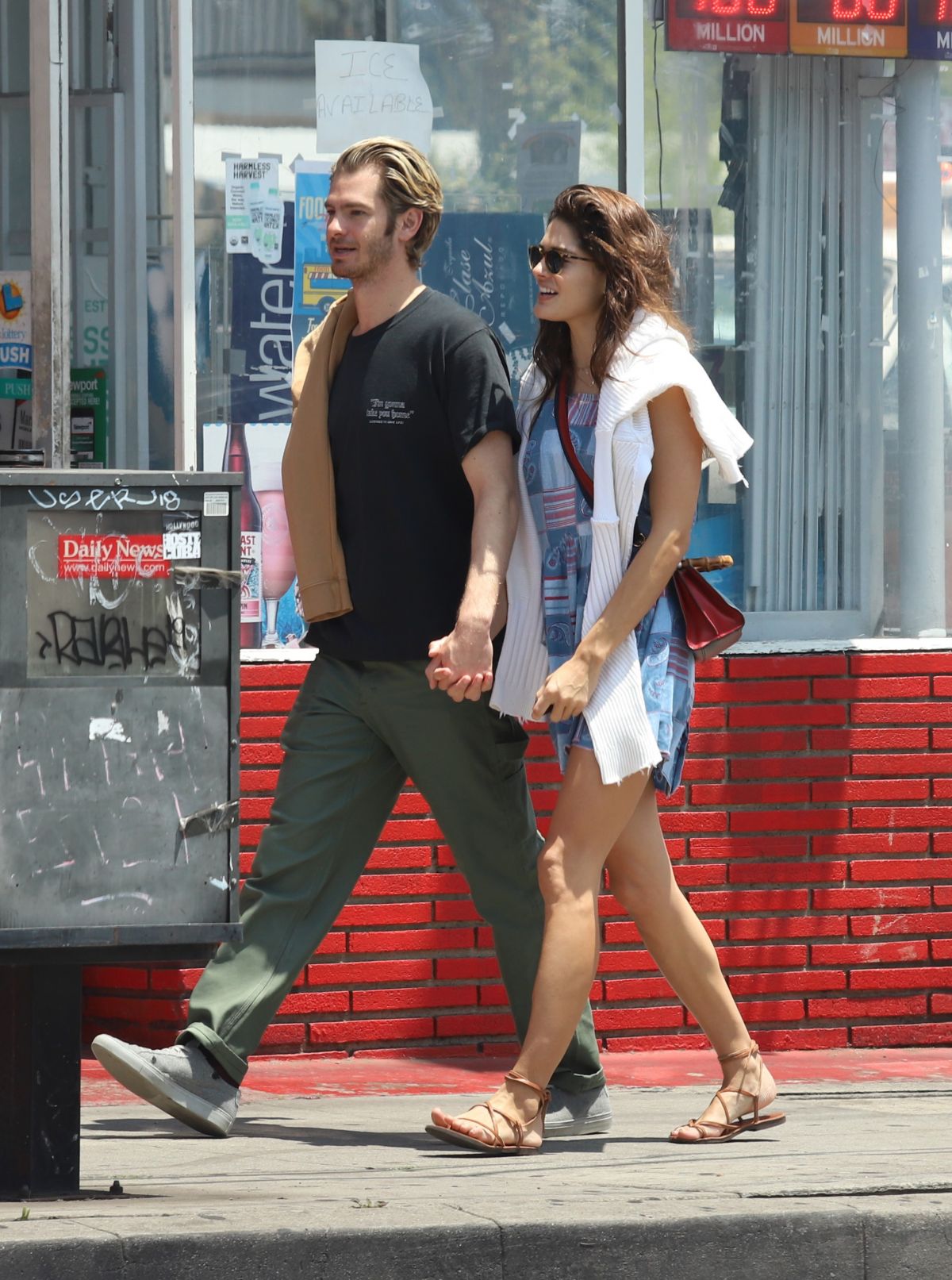 SUSIE ABROMEIT and Andrew Garfield Out in Los Angeles 07/09/2019.