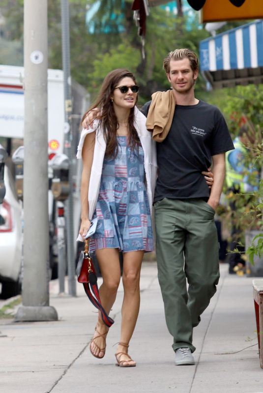 SUSIE ABROMEIT and Andrew Garfield Out in Los Angeles 07/09/2019