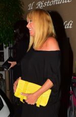 SUZANNE SOMERS Leaves a Restaurant in Santa Monica 07/13/2019