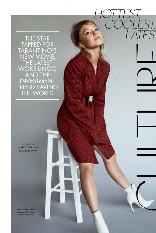 SYDNEY SWEENEY in Elle Magazine, Australia August 2019