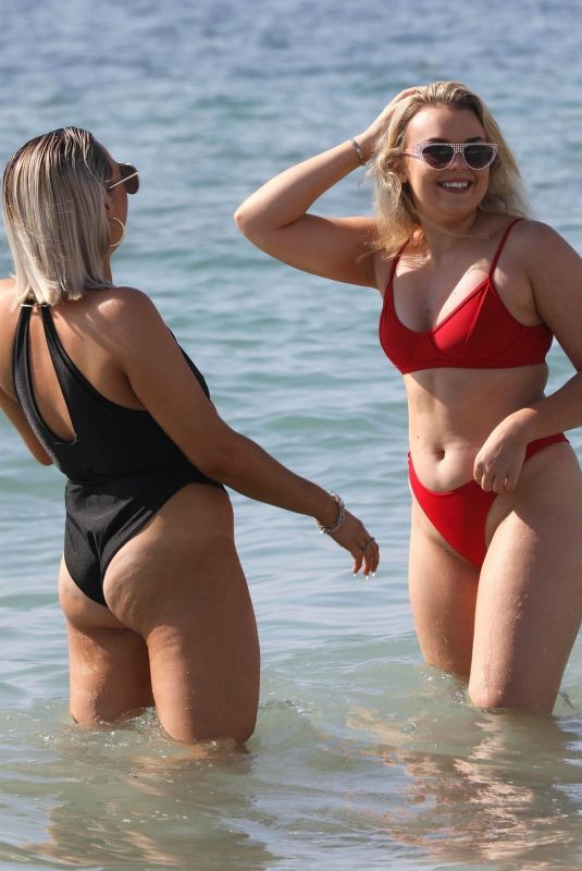 TALLIA STORM and CLARA LONSDALE in BIkinis at a Beach in Ibiza 07/05/2019