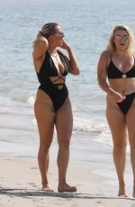 TALLIA STORM and CLARA LONSDALE in BIkinis on the Beach in Ibiza 07/03/2019