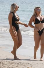 TALLIA STORM and CLARA LONSDALE in BIkinis on the Beach in Ibiza 07/03/2019