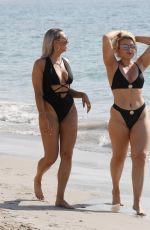 TALLIA STORM and CLARA LONSDALE in BIkinis on the Beach in Ibiza 07/03/2019