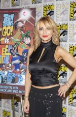 TARA STRONG at Teen Titans Go! vs. Teen Titans Press Line at Comic-con in San Diego 07/21/2019