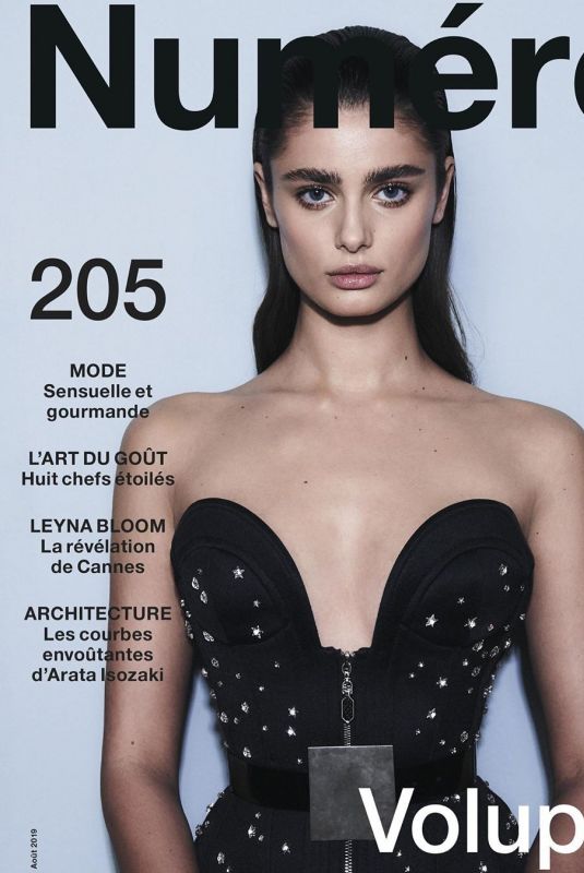 TAYLOR HILL on the Cover of Numero Magazine, August 2019