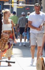 TAYLOR NEISEN and Liev Schreiber Out with Their Dog in New York 07/17/2019