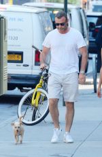 TAYLOR NEISEN and Liev Schreiber Out with Their Dog in New York 07/17/2019