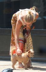 TAYLOR NEISEN and Liev Schreiber Out with Their Dog in New York 07/17/2019