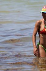 TEYANA TAYLOR in BIkini at a Beach in Miami 07/04/2019