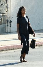 THANDIE NEWTON Out in Los Angeles 07/26/2019