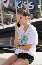 THYLANE BLONDEAU Out and About shorts in Saint Tropez 07/15/2019