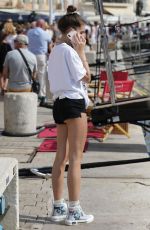 THYLANE BLONDEAU Out and About shorts in Saint Tropez 07/15/2019
