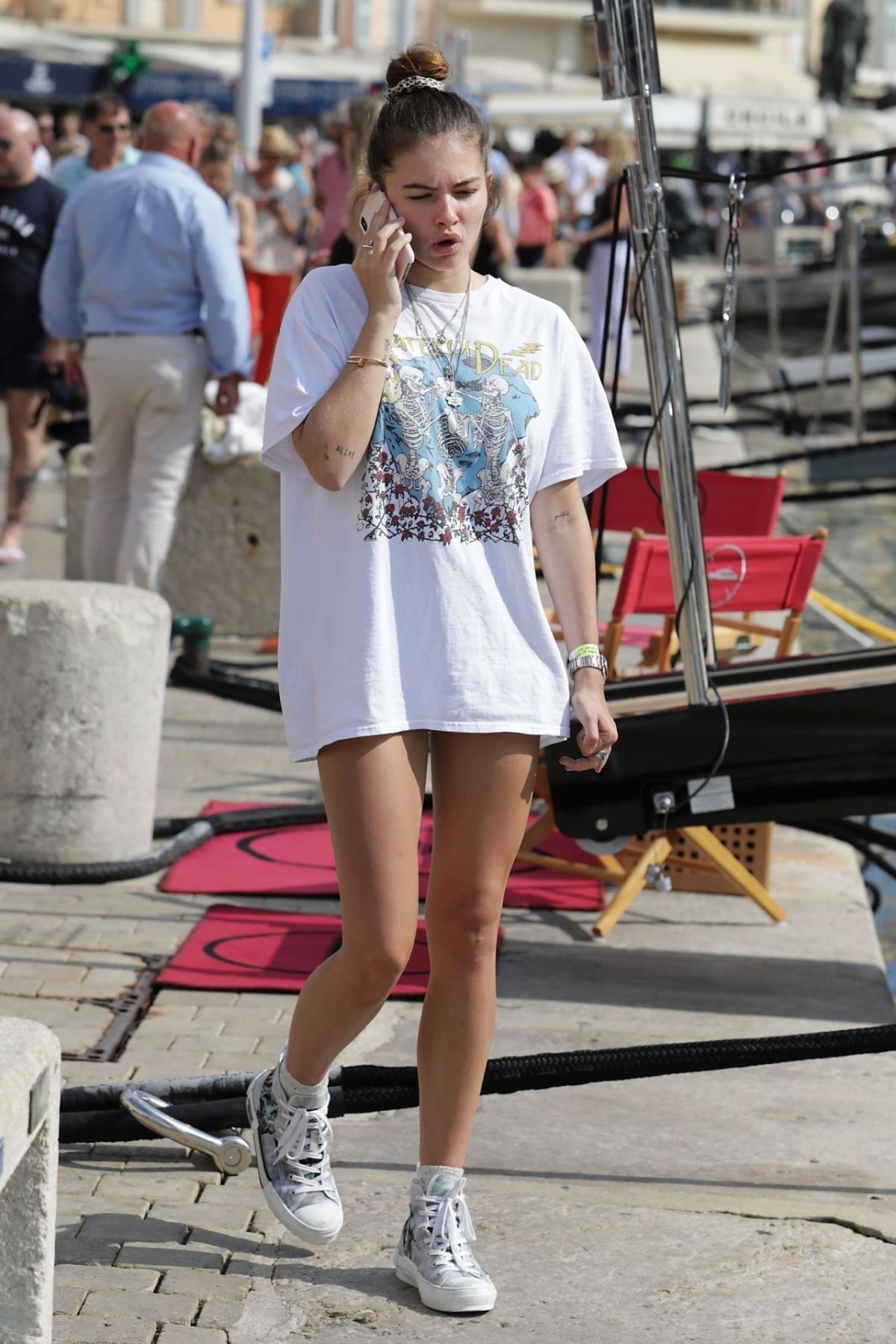 THYLANE BLONDEAU Out and About shorts in Saint Tropez 07/15/2019 ...
