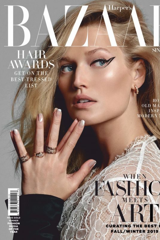 TONI GARRN in Harper’s Bazaar Magazine, Singapore July 2019