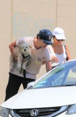 VANESSA HUDGENS and Austin Butler Out with Their Dog in Los Angeles 07/17/2019