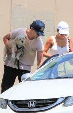 VANESSA HUDGENS and Austin Butler Out with Their Dog in Los Angeles 07/17/2019