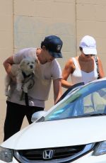 VANESSA HUDGENS and Austin Butler Out with Their Dog in Los Angeles 07/17/2019