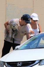 VANESSA HUDGENS and Austin Butler Out with Their Dog in Los Angeles 07/17/2019