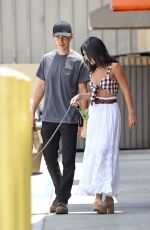 VANESSA HUDGENS and Austin Butler Shopping at Pet Store with Their Dog in Los Angeles 07/23/2019