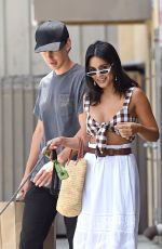 VANESSA HUDGENS and Austin Butler Shopping at Pet Store with Their Dog in Los Angeles 07/23/2019