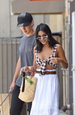 VANESSA HUDGENS and Austin Butler Shopping at Pet Store with Their Dog in Los Angeles 07/23/2019