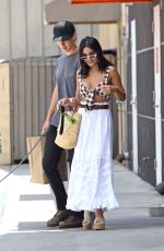 VANESSA HUDGENS and Austin Butler Shopping at Pet Store with Their Dog in Los Angeles 07/23/2019