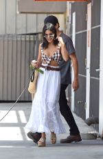 VANESSA HUDGENS and Austin Butler Shopping at Pet Store with Their Dog in Los Angeles 07/23/2019