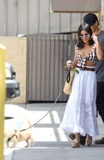 VANESSA HUDGENS and Austin Butler Shopping at Pet Store with Their Dog in Los Angeles 07/23/2019