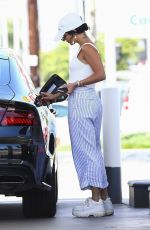 VANESSA HUDGENS at a Gas Station in Los Angeles 07/17/2019