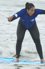 VICKY PATTISON Learns to Surf at Bondi Beach in Sydney 06/25/2019