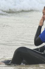 VICKY PATTISON Learns to Surf at Bondi Beach in Sydney 06/25/2019