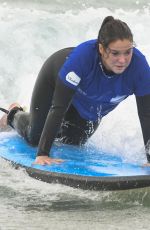 VICKY PATTISON Learns to Surf at Bondi Beach in Sydney 06/25/2019