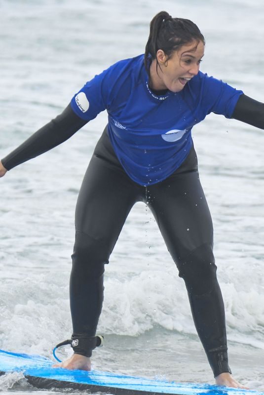 VICKY PATTISON Learns to Surf at Bondi Beach in Sydney 06/25/2019