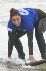 VICKY PATTISON Learns to Surf at Bondi Beach in Sydney 06/25/2019