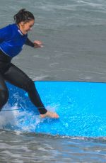 VICKY PATTISON Learns to Surf at Bondi Beach in Sydney 06/25/2019