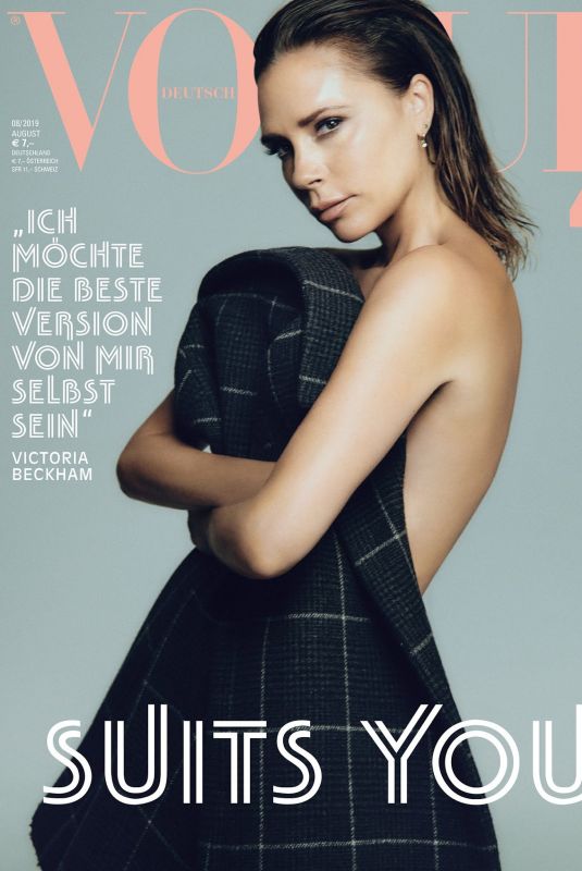 VICTORIA BECKHAM for Vogue Magazine, Germany August 2019