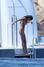 WILLOW SMITH in Bikini at a Yacht in Maddalena Archipelago 07/17/2019