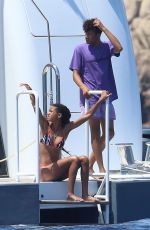 WILLOW SMITH in Bikini at a Yacht in Maddalena Archipelago 07/17/2019